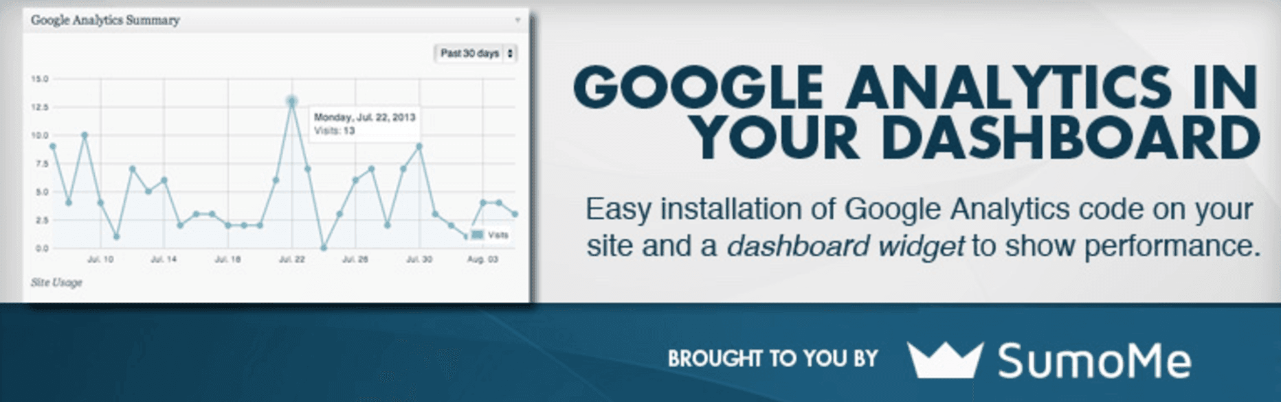 The Google Analyticator plugin.