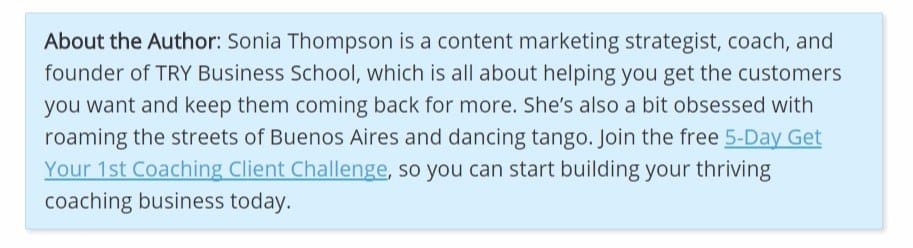 Um exemplo de deep linking em um guest post