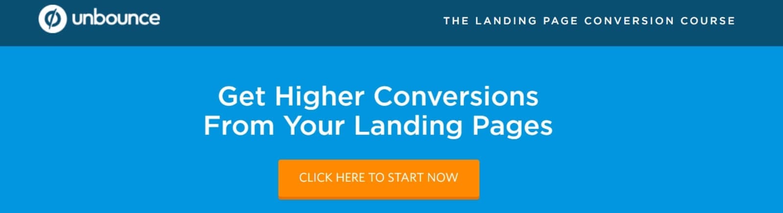 Die Unbounce-Landingpage