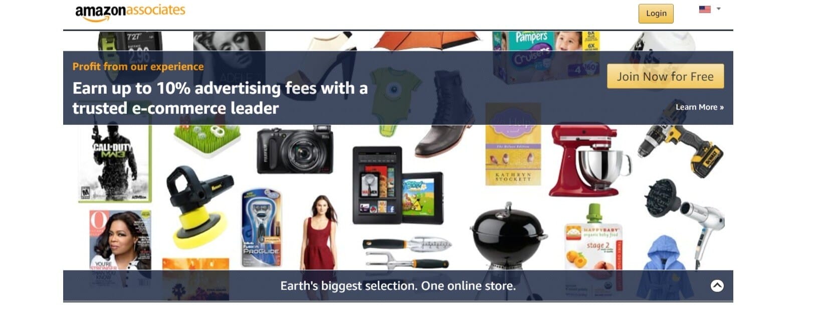 The Amazon Associates homepage