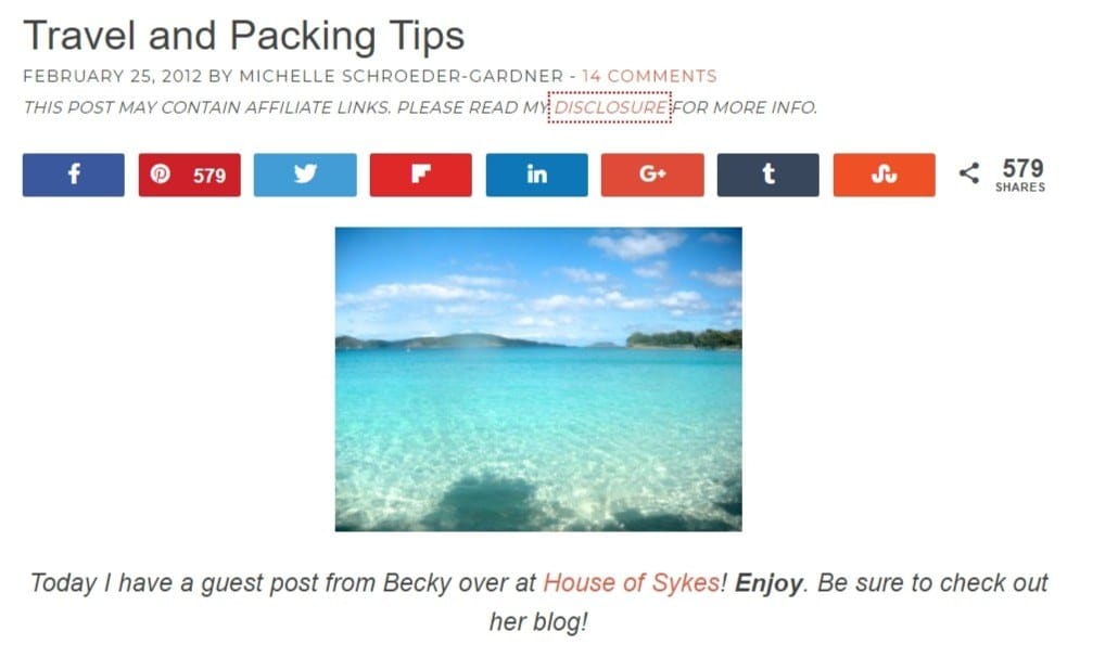 Un artículo invitado en MakingSenseofCents