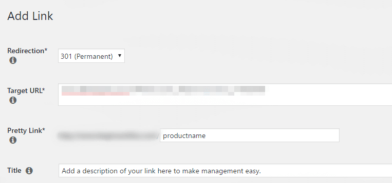 Mise en place d'une redirection à l'aide du plugin PrettyLinks.