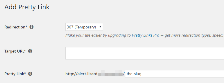 Um exemplo de um link de marca.