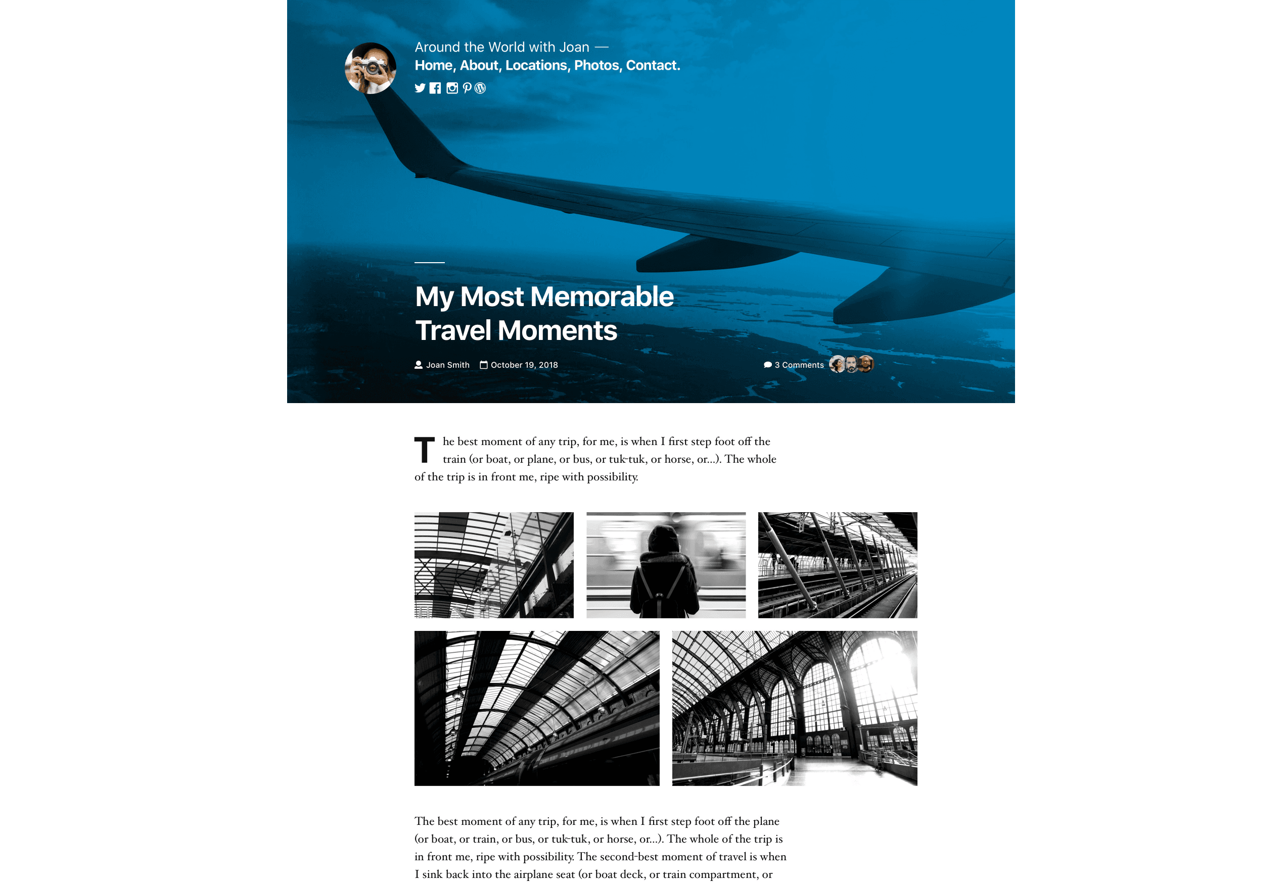 O tema Vinte e Dezenove.