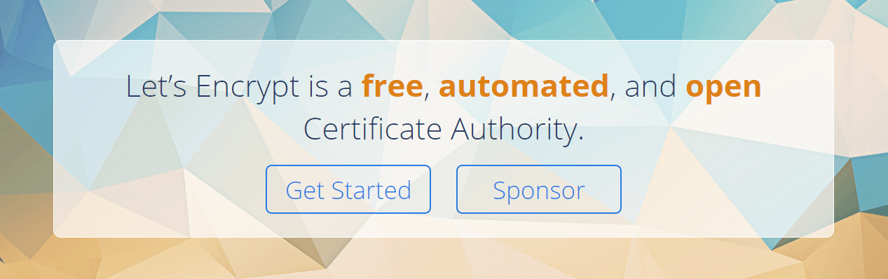 Le site web de Let's Encrypt.