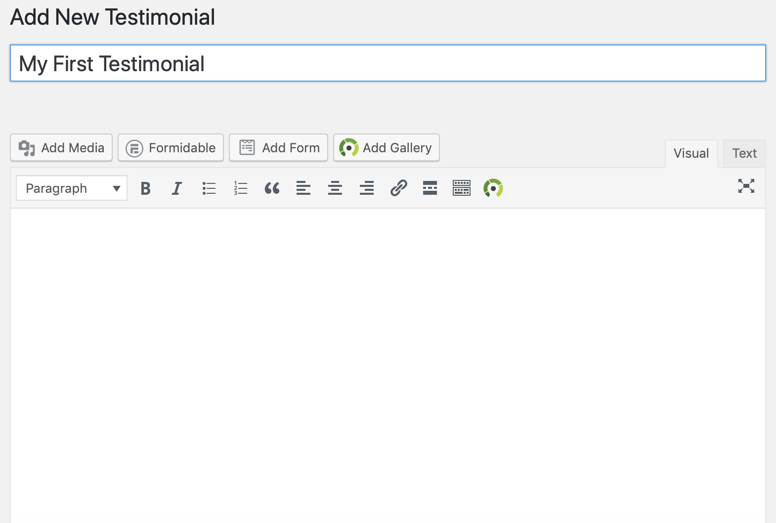 Erstellen Sie ein neues Zeugnis.