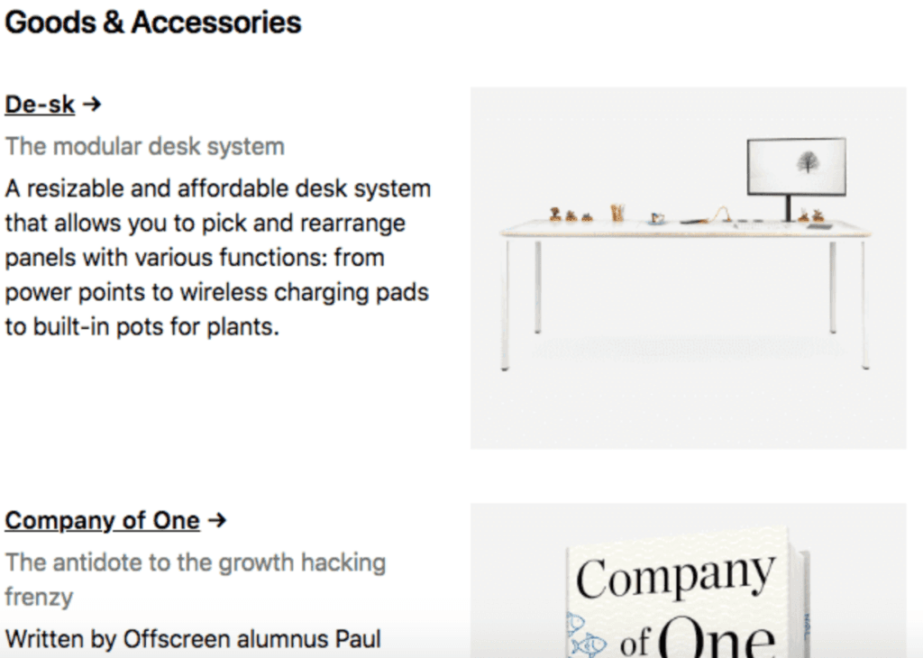 Eine effektive Nutzung von Leerraum in einer E-Mail.