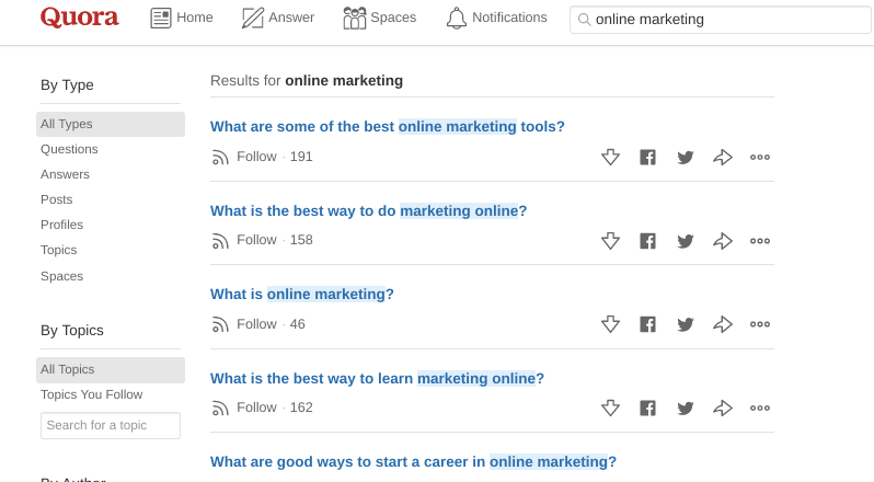 Una búsqueda en Quora.