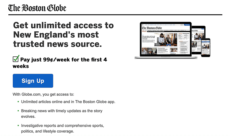 El Boston Globe ilustra el patrón en forma de F