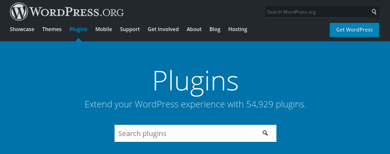 Directorio de plugins de WordPress.