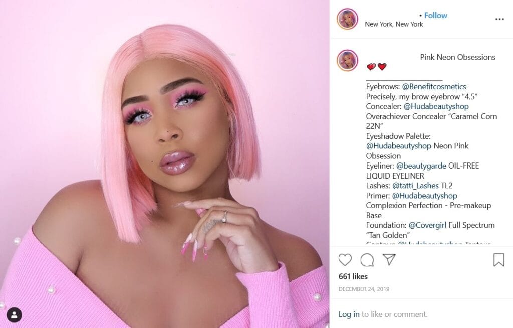 Ein Beispiel für einen Influencer.