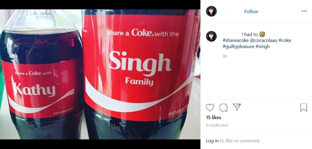 Ein Beispiel für die Verwendung von Marken-Hashtags auf Instagram.