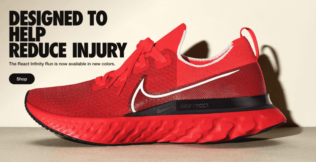 Une image de produit de haute qualité provenant du site web de Nike.