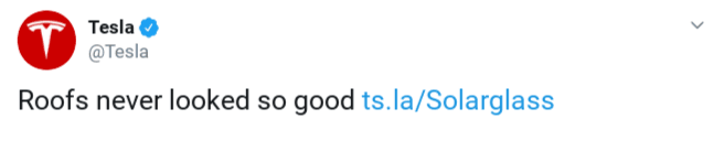 Ein Tweet von Tesla mit einem gebrandeten Link.