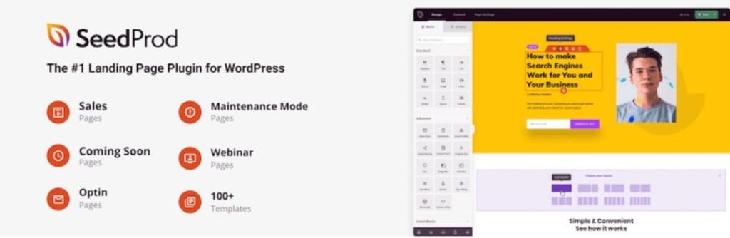 El plugin SeedProd - Creadores de páginas de aterrizaje