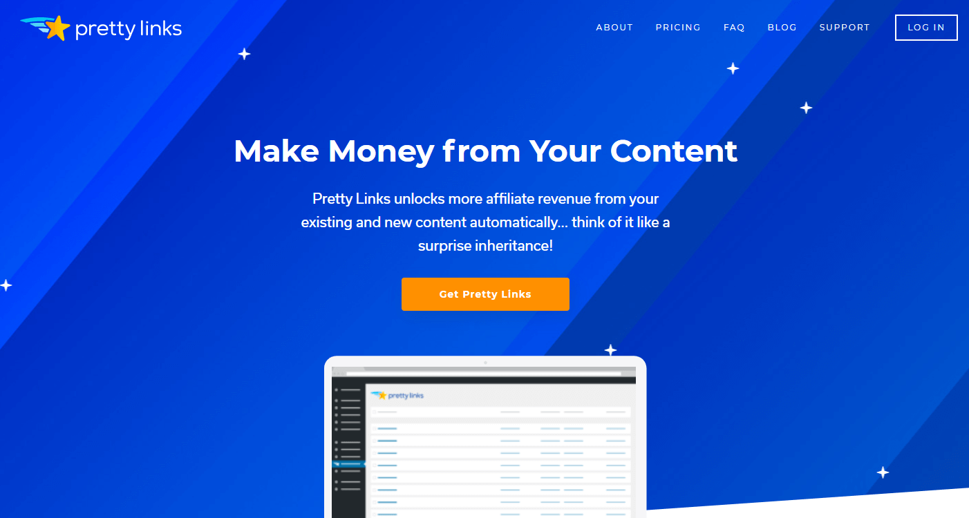 PrettyLinks homepage