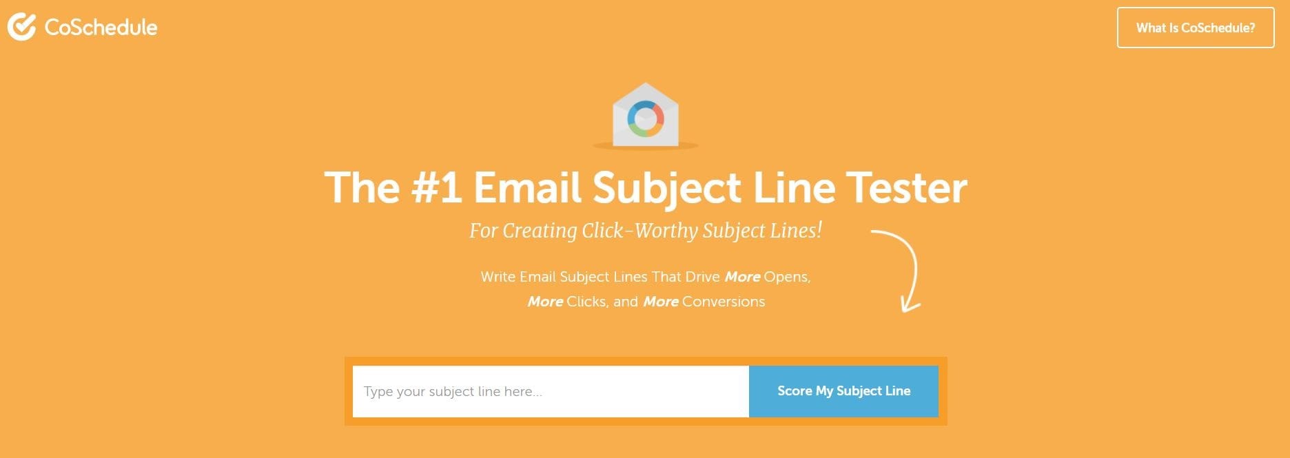 Testeur de ligne d'objet d'email par CoSchedule