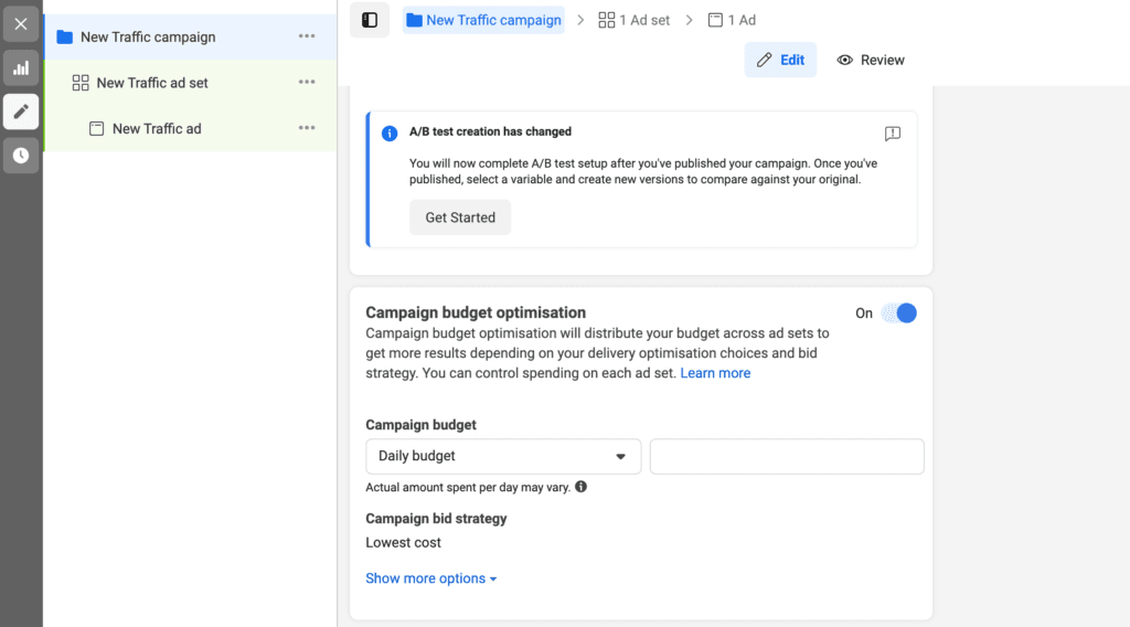 Programación de anuncios en redes sociales en el Gestor de anuncios.
