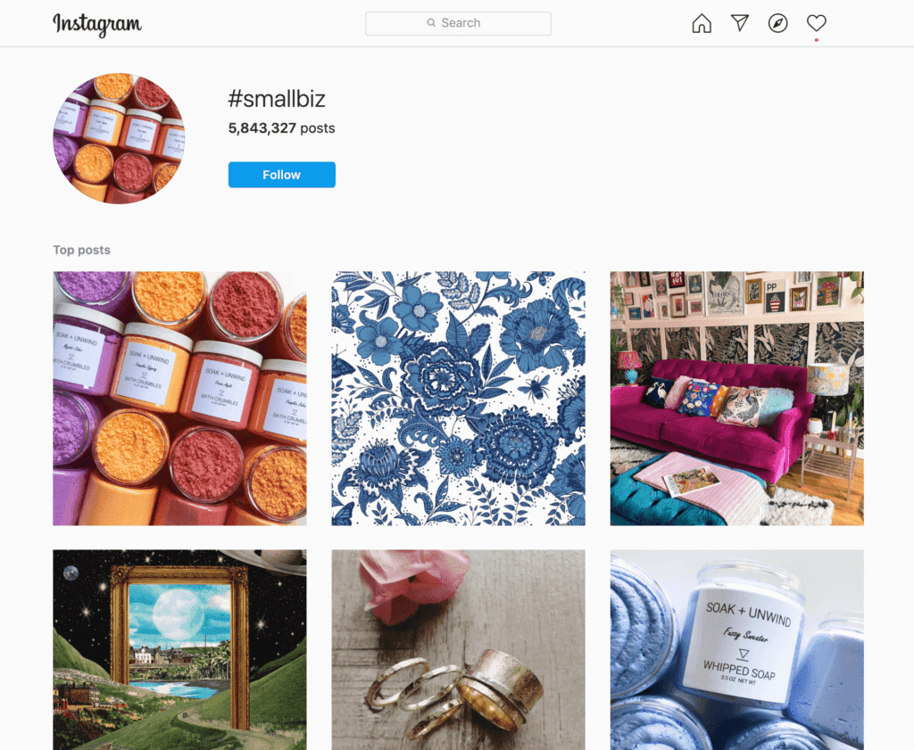Un ejemplo de productos que aparecen en anuncios de Instagram.