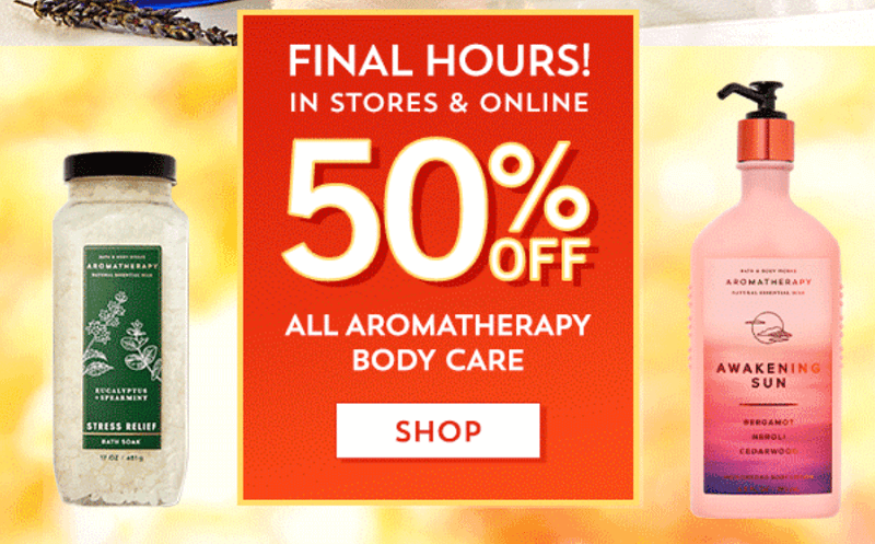 Ein Muster für den Bath and Body Works Newsletter.