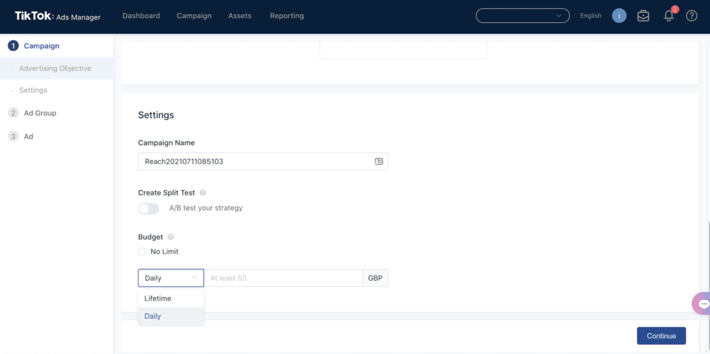 Créer une campagne publicitaire TikTok.