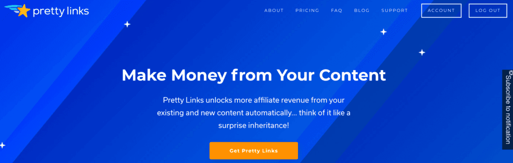 Build an Audience for your affiliate site with the PrettyLinks plugin for WordPress