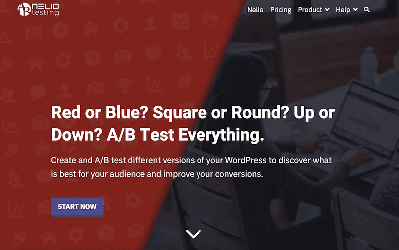 La función de pruebas A/B de Nelio Testing.