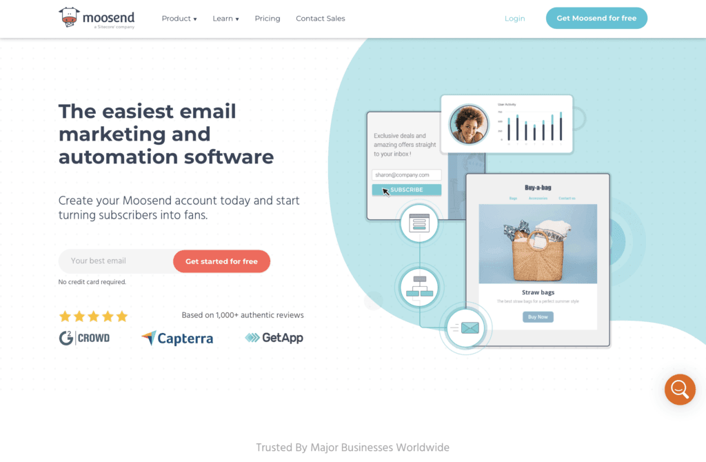 Moosend email marketing tool