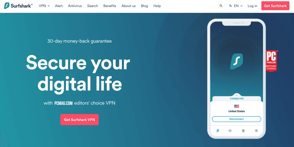 Surfshark VPN service 