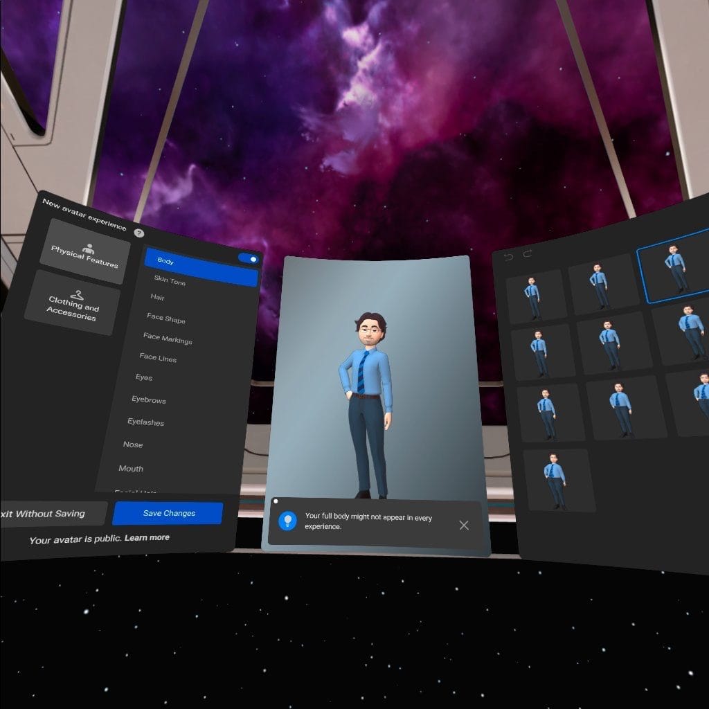 Um avatar no Metaverso.