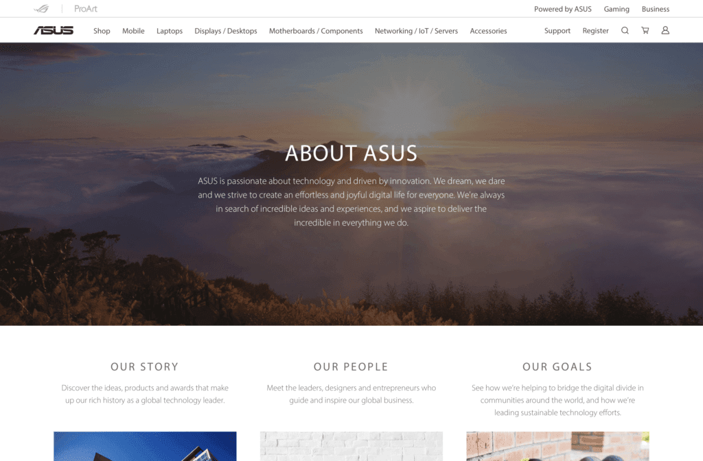 La página Quiénes somos debe reflejar quién es usted como empresa.