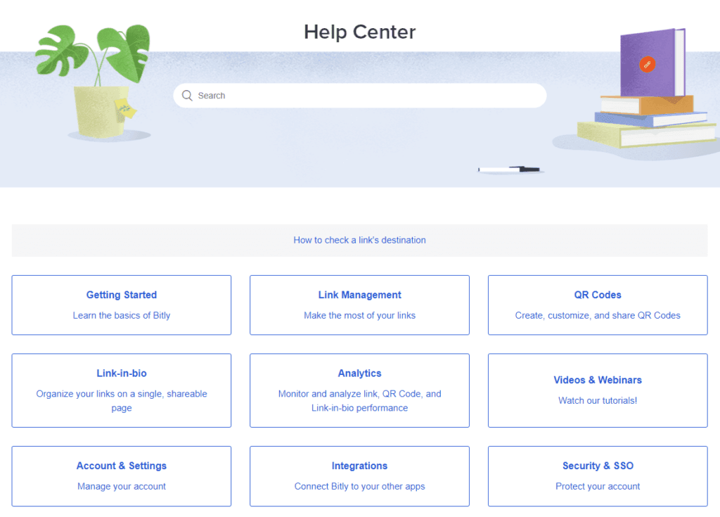 Base de conhecimento Bitly