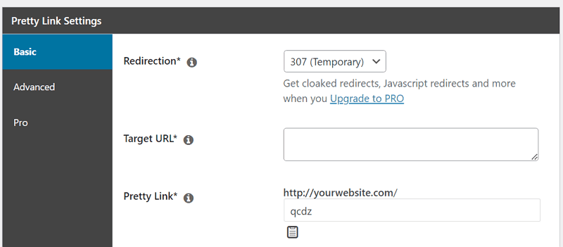 Acortar un enlace con PrettyLinks