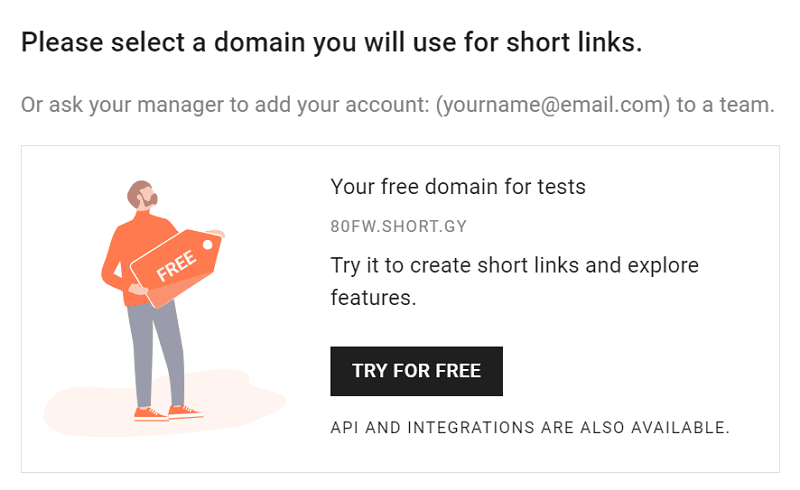 Onboarding con Short.io