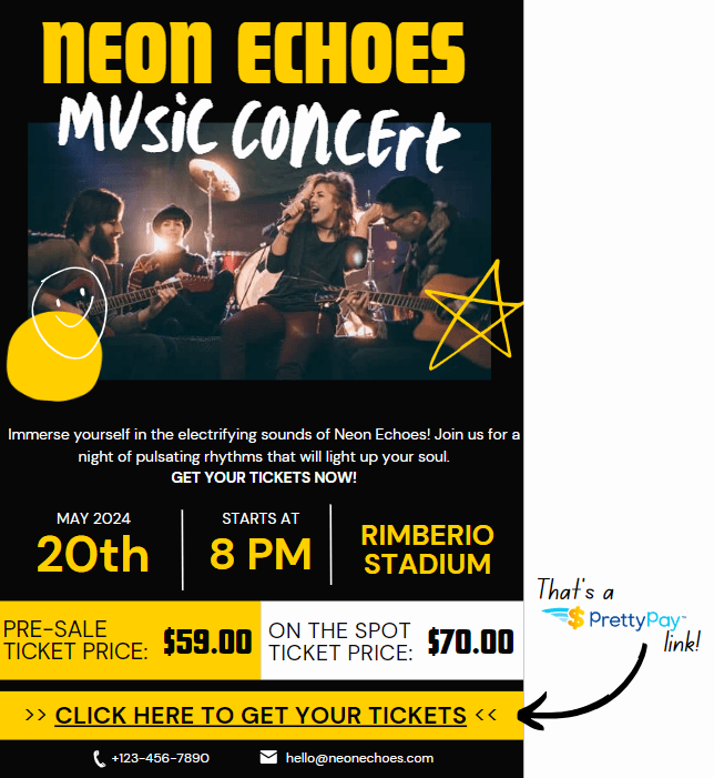 PrettyPay™ email newsletter example