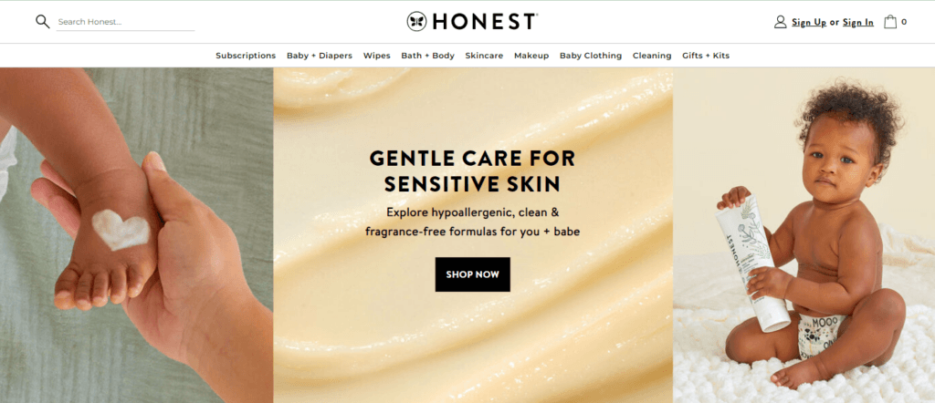 Honest homepage