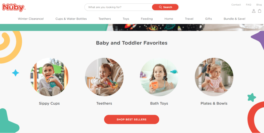 Nuby homepage