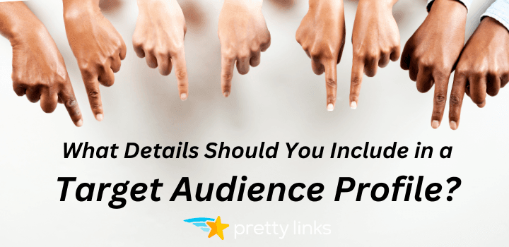 what details should you include in a target audience profile?